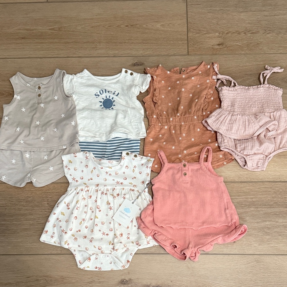 Cloud Island Baby Girl Multipack
